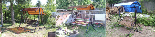 Садовые, разборные качели без предоплаты